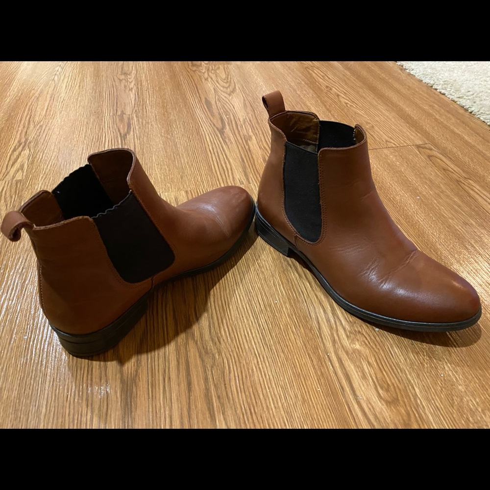 ALDO Brown Leather Chelsea Boots